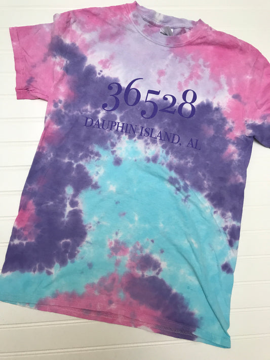 DAUPHIN ISLAND ZIP CODE SS T-SHIRT