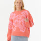 RIP CURL HIBISCUS HEAT JACQUARD CREW