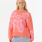 RIP CURL HIBISCUS HEAT JACQUARD CREW