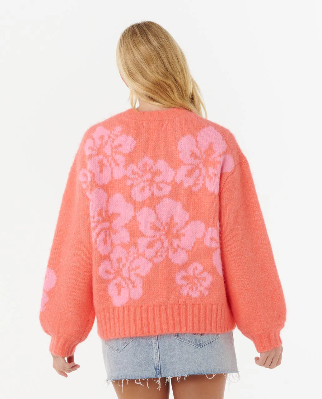 RIP CURL HIBISCUS HEAT JACQUARD CREW