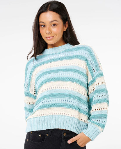 RIP CURL NEON ISLES COTTON STRIPE KNIT