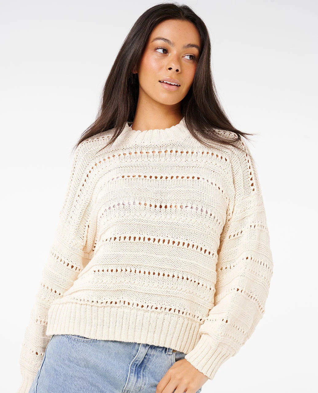 RIP CURL NEON ISLES COTTON STRIPE KNIT