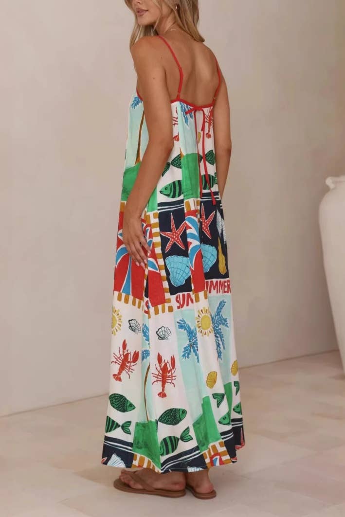 SEASCAPE MAXI DRESS