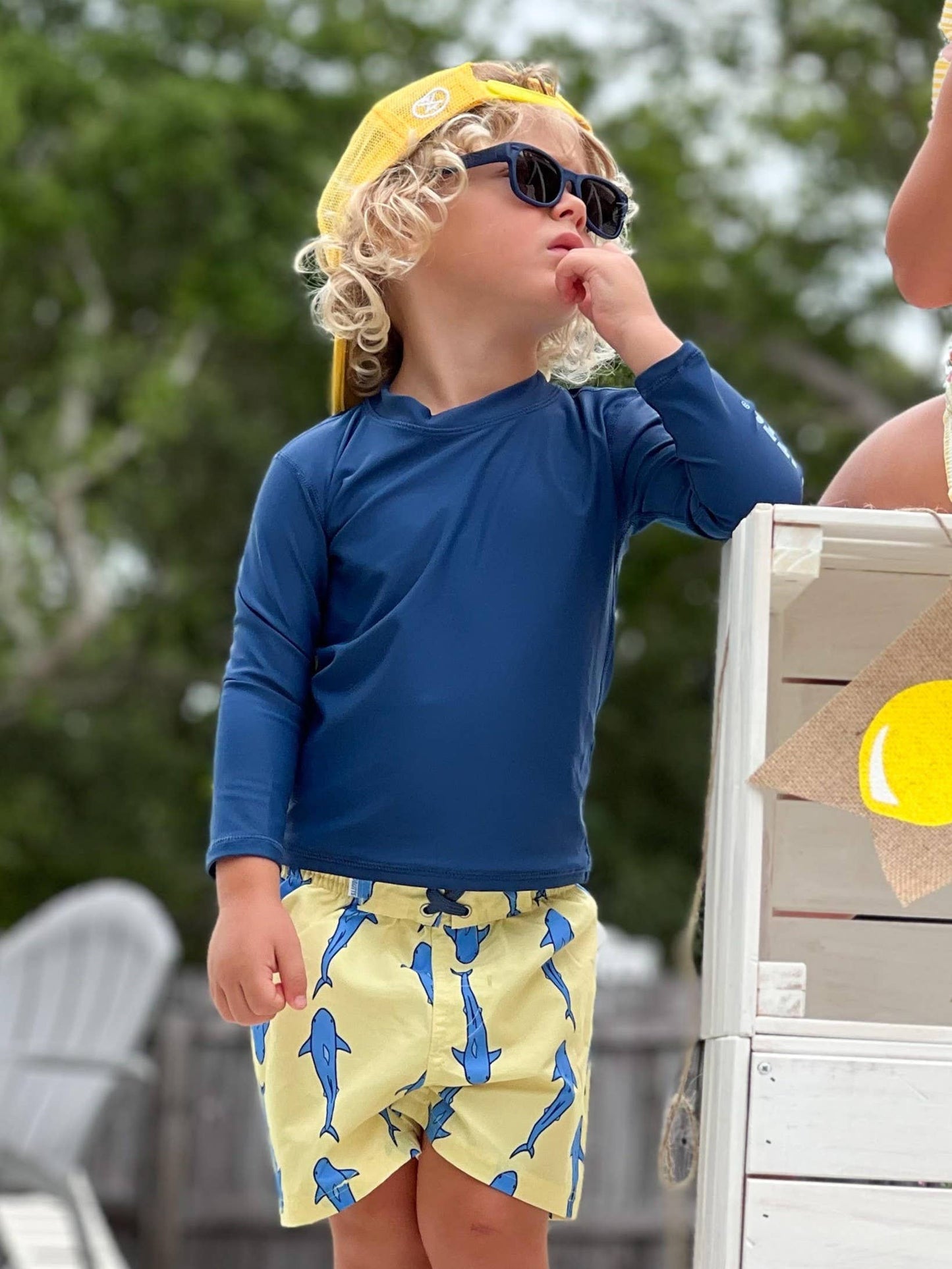 BOYS JAWSOME SHARK SWIM TRUNKS