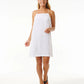 PREMIUM SURF HALTER DRESS WHITE