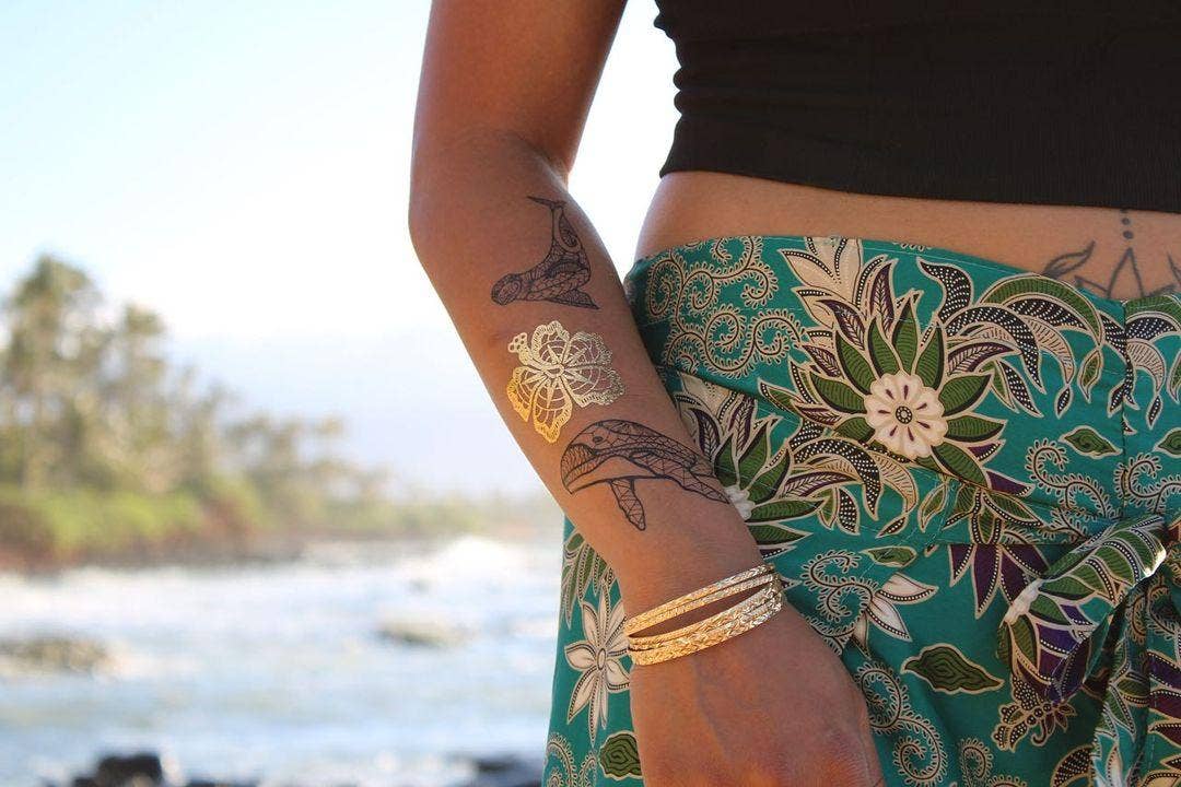 METALLIC TEMPORARY TATTOOS