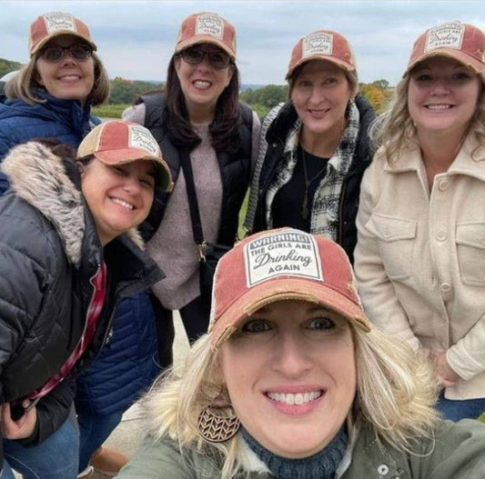 WARNING THE GIRLS ARE DRINKING AGAIN TRUCKER HAT