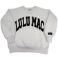 LULU MAC WHITE/BLACK PUFF SWEATSHIRT