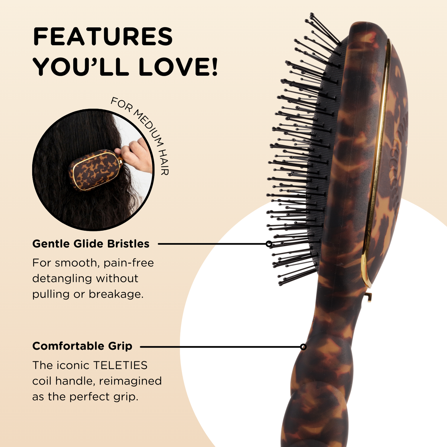 TELETIES: MULTI USE HAIR BRUSH