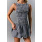 GINGHAM SMOCKED ROMPER