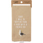A BIRD WITH A FRENCH FRY KITCHEN TOWEL