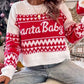 SANTA BABY CHRISTMAS KNIT SWEATER