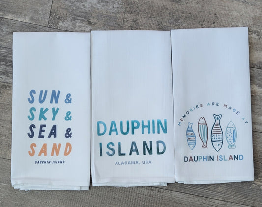 DAUPHIN ISLAND TEA TOWELS