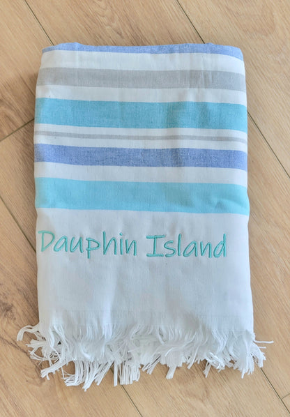 DAUPHIN ISLAND STRIPED TOWELS