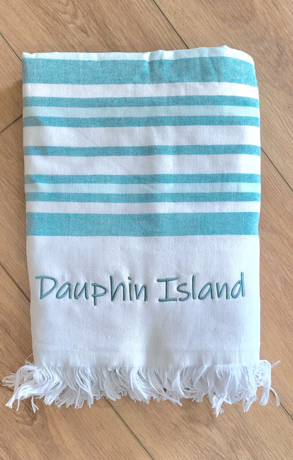 DAUPHIN ISLAND STRIPED TOWELS