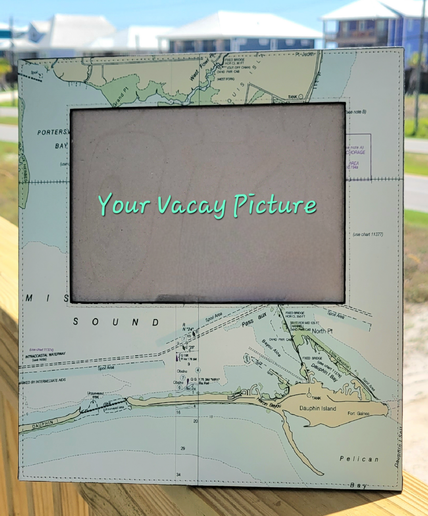 NAUTICAL MAP PICTURE FRAME