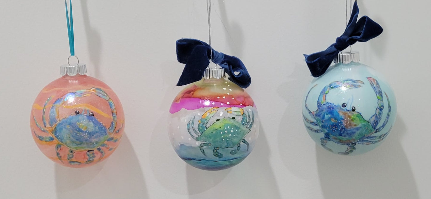 KATHY CORELLI HAND PAINTED ORNAMENTS