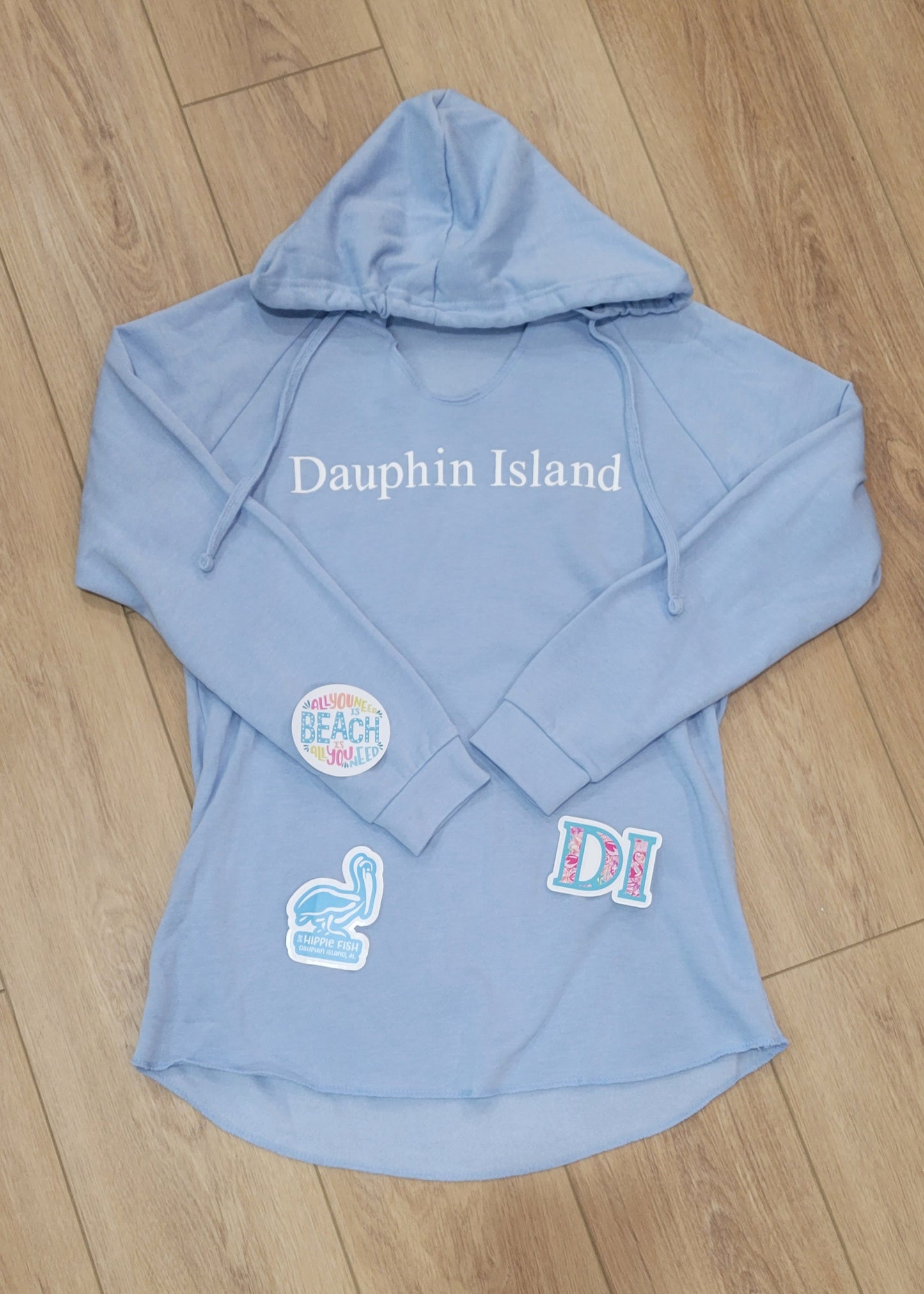 DAUPHIN ISLAND SELVEDGE HEM HOODIE