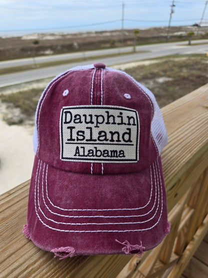 DAUPHIN ISLAND DESTINATION TRUCKER HATS