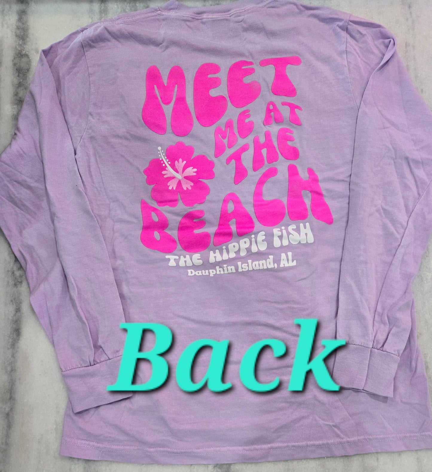 MEET ME AT THE BEACH LS T-SHIRT