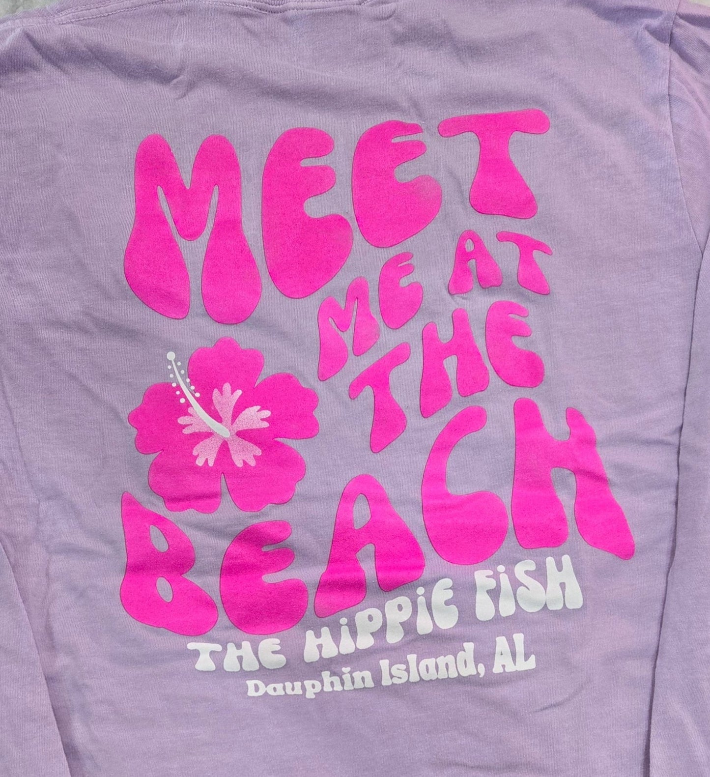 MEET ME AT THE BEACH LS T-SHIRT