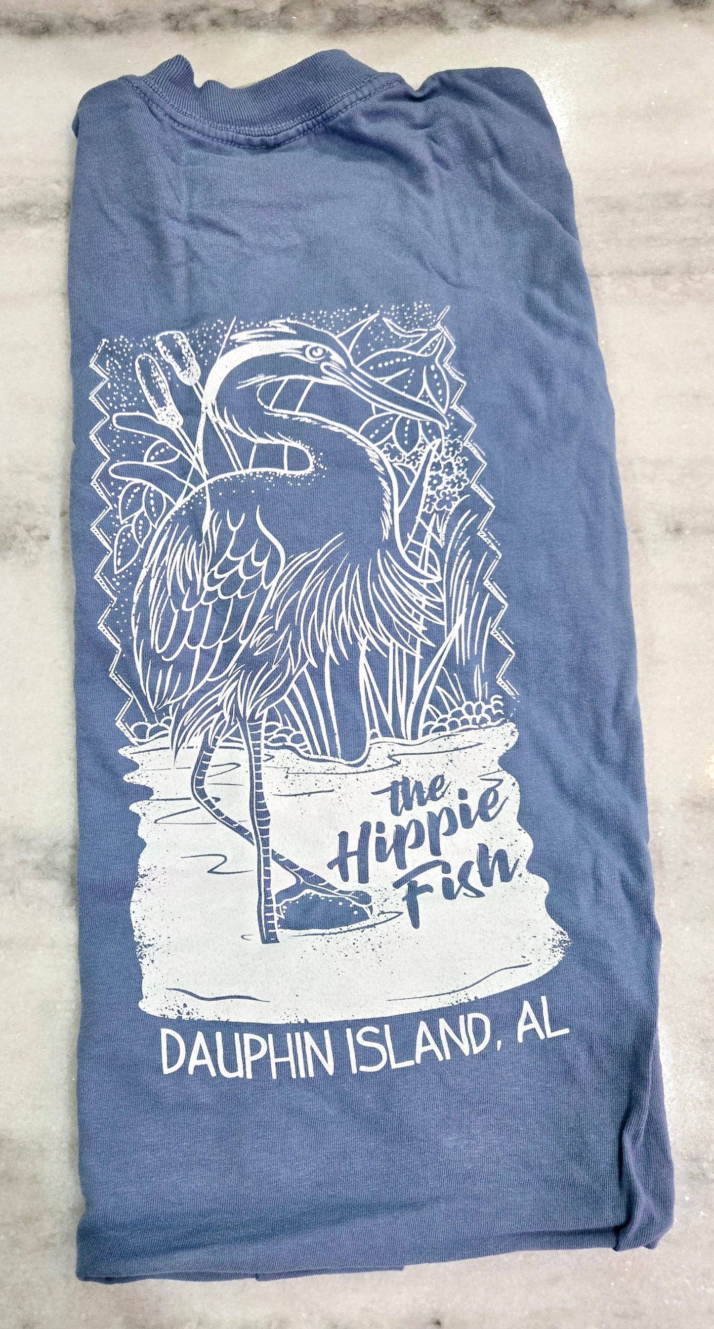 HIPPIE FISH HERON LONG SLEEVE T SHIRT