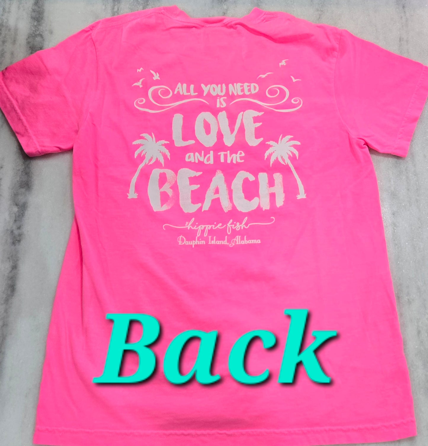 ALL YOU NEED IS LOVE AND THE BEACH SHORT SLEEVE ADULT