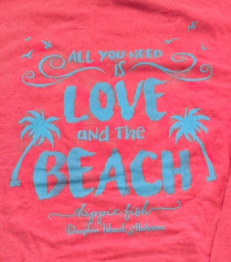 LOVE AND THE BEACH LONG SLEEVE T-SHIRT