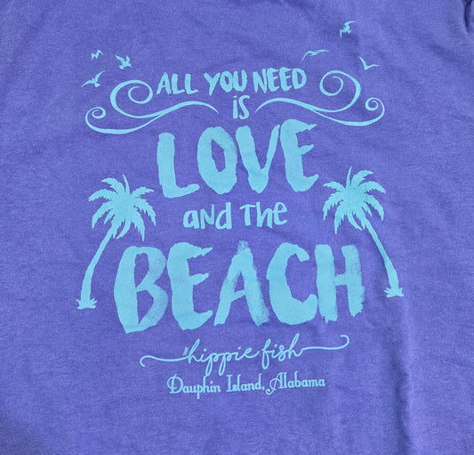 LOVE AND THE BEACH LONG SLEEVE T-SHIRT