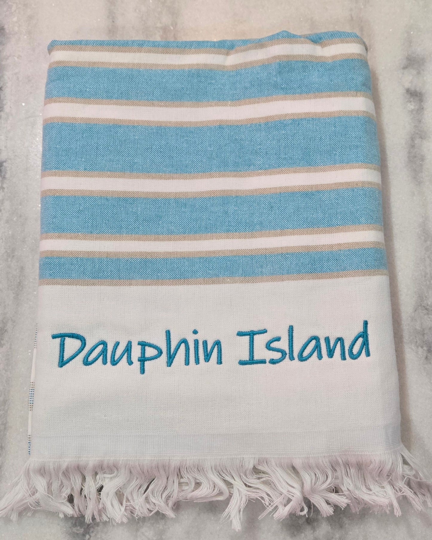 DAUPHIN ISLAND STRIPED TOWELS