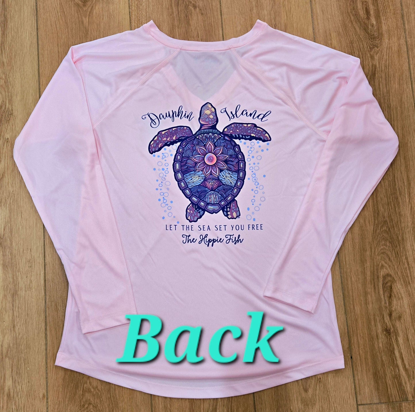 MANDALA SEA TURTLE V-NECK DRI-FIT