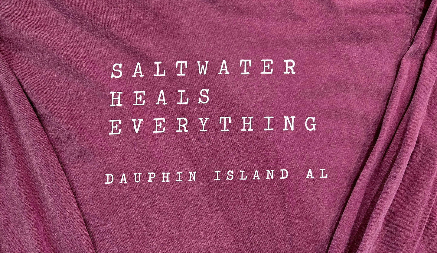 SALTWATER HEALS EVERYTHING LS T-SHIRT