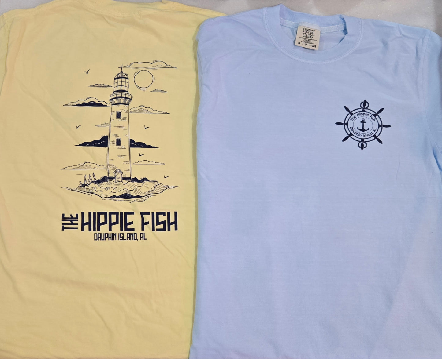 SAND ISLAND LIGHTHOUSE SS T-SHIRTS