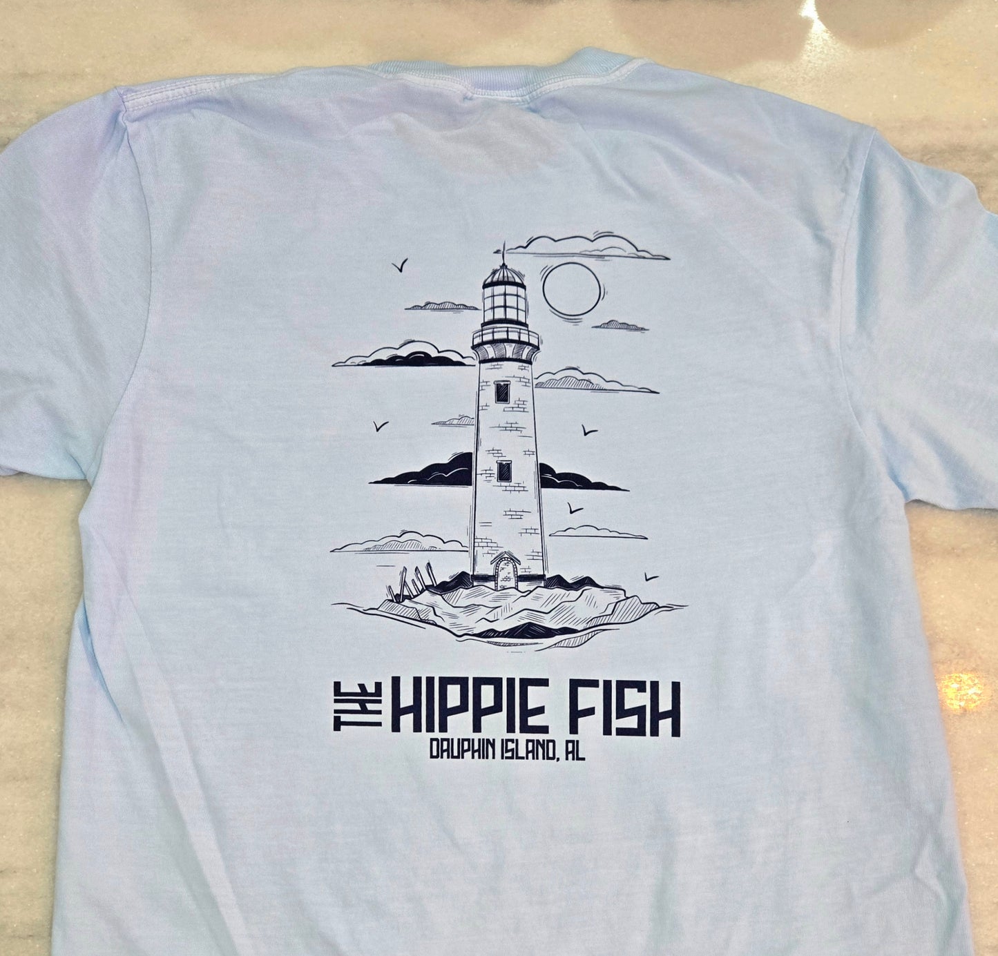 SAND ISLAND LIGHTHOUSE SS T-SHIRTS