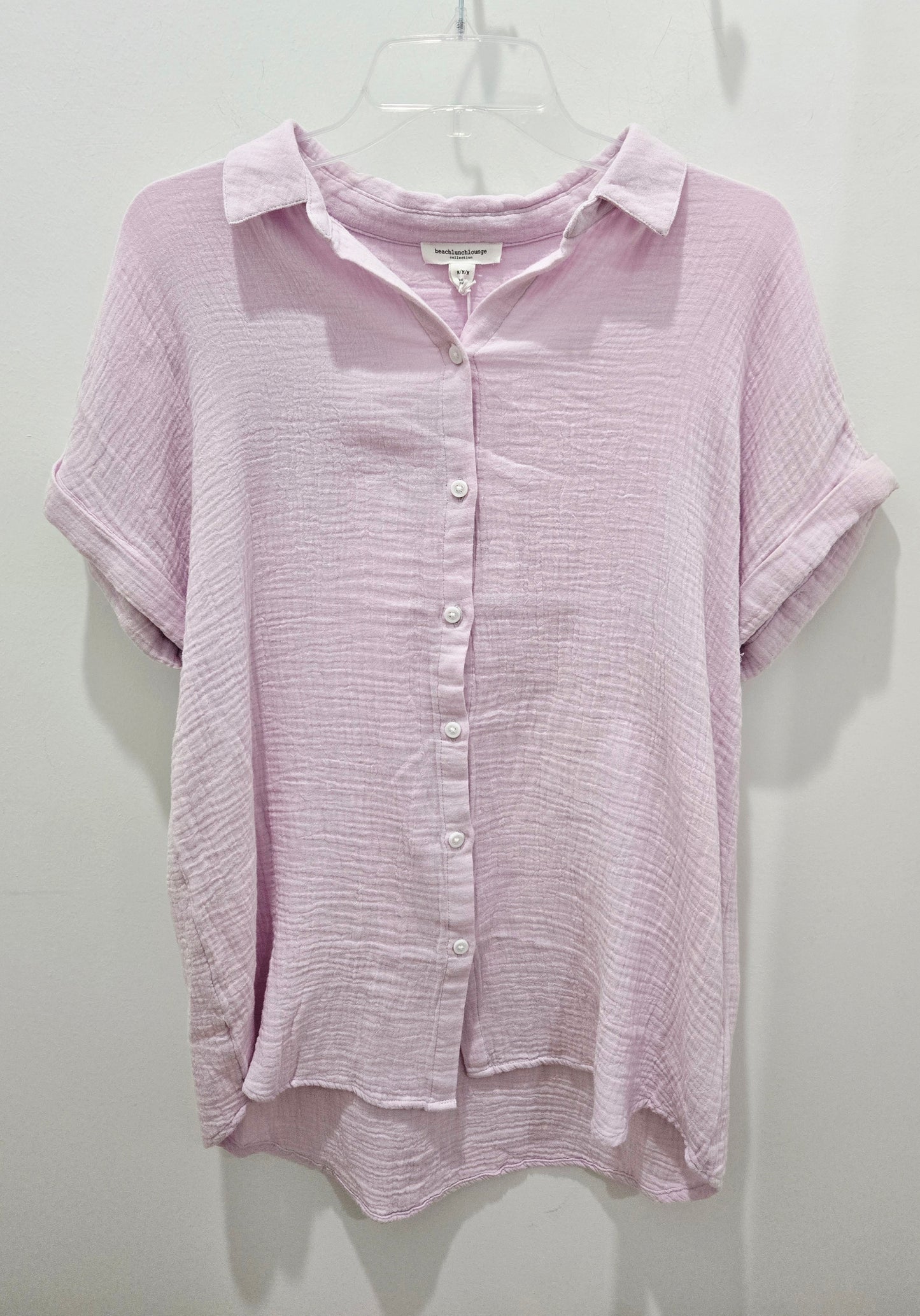 ALEXANDER SS LINEN BUTTON DOWN TOP