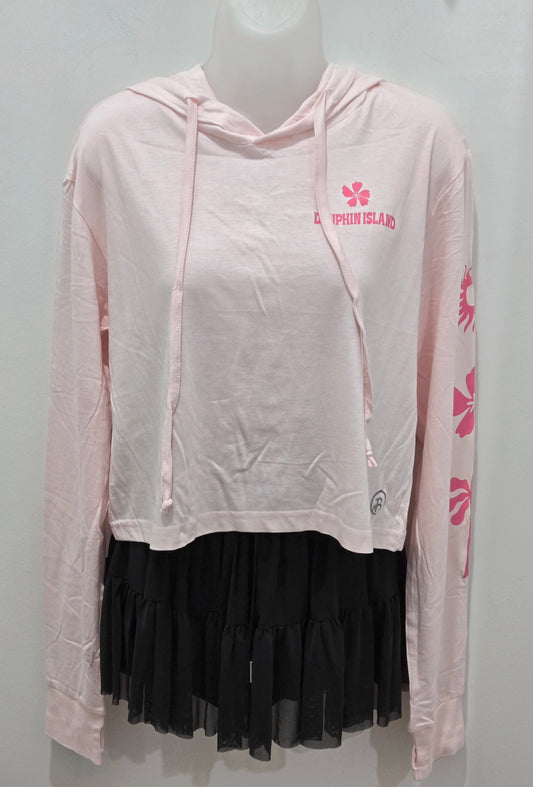 ISLAND GIRL CROPPED HOODIE