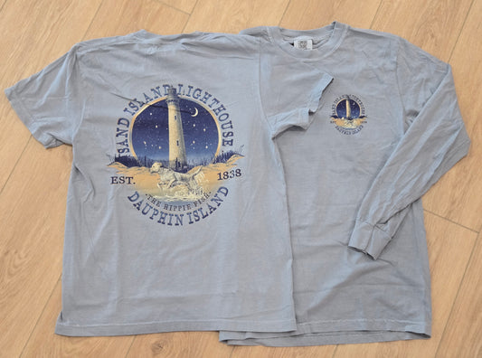 VISITING SAND ISLAND LIGHTHOUSE SS T-SHIRT