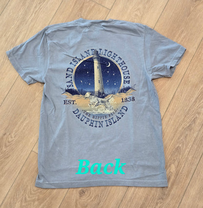 VISITING SAND ISLAND LIGHTHOUSE SS T-SHIRT