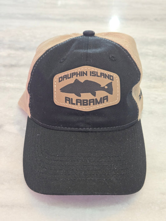 REDFISH LEATHER PATCH HAT