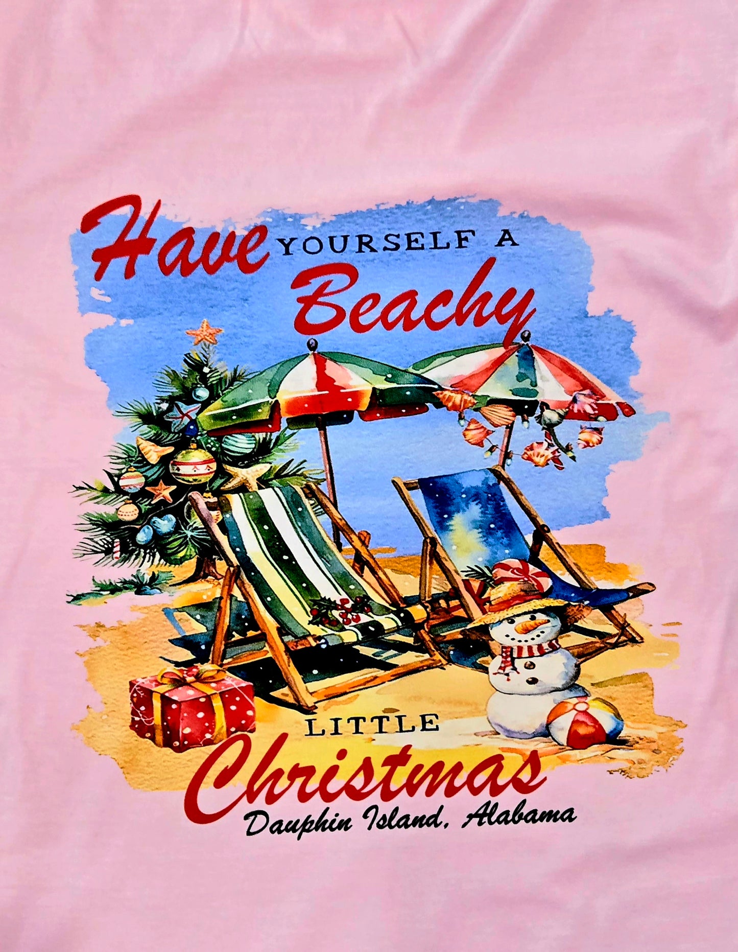 DAUPHIN ISLAND CHRISTMAS LS T-SHIRT