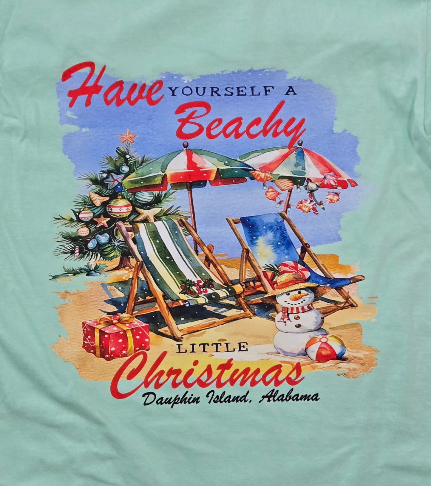 DAUPHIN ISLAND CHRISTMAS LS T-SHIRT