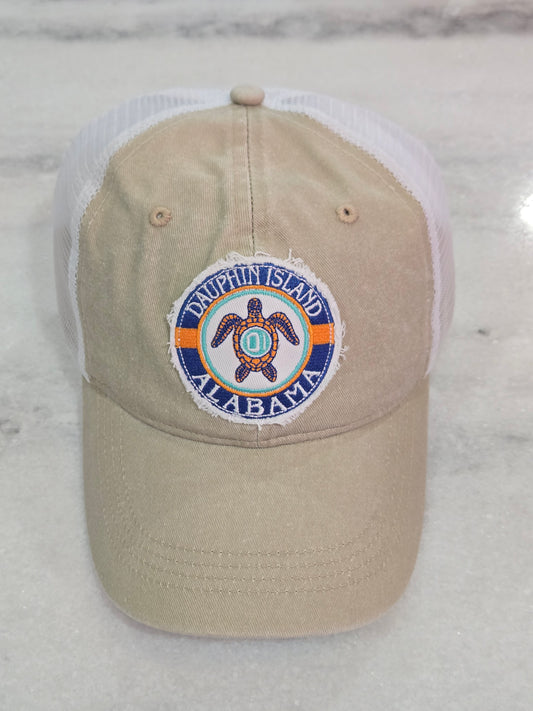 DAUPHIN ISLAND TURTLE PATCH HAT