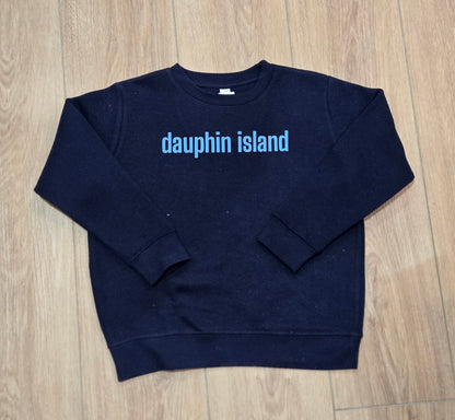 YOUTH DAUPHIN ISLAND BLOCK PRINT SWEATSHIRT