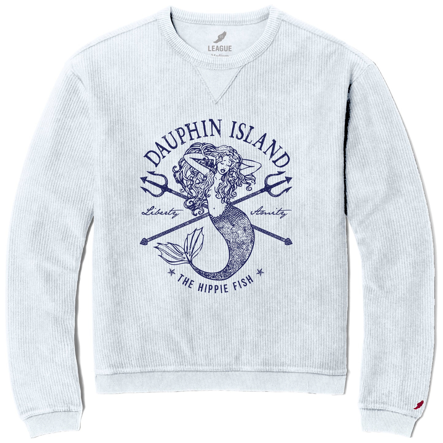 NEPTUNE'S MERMAID CORDED SWEATSHIRT