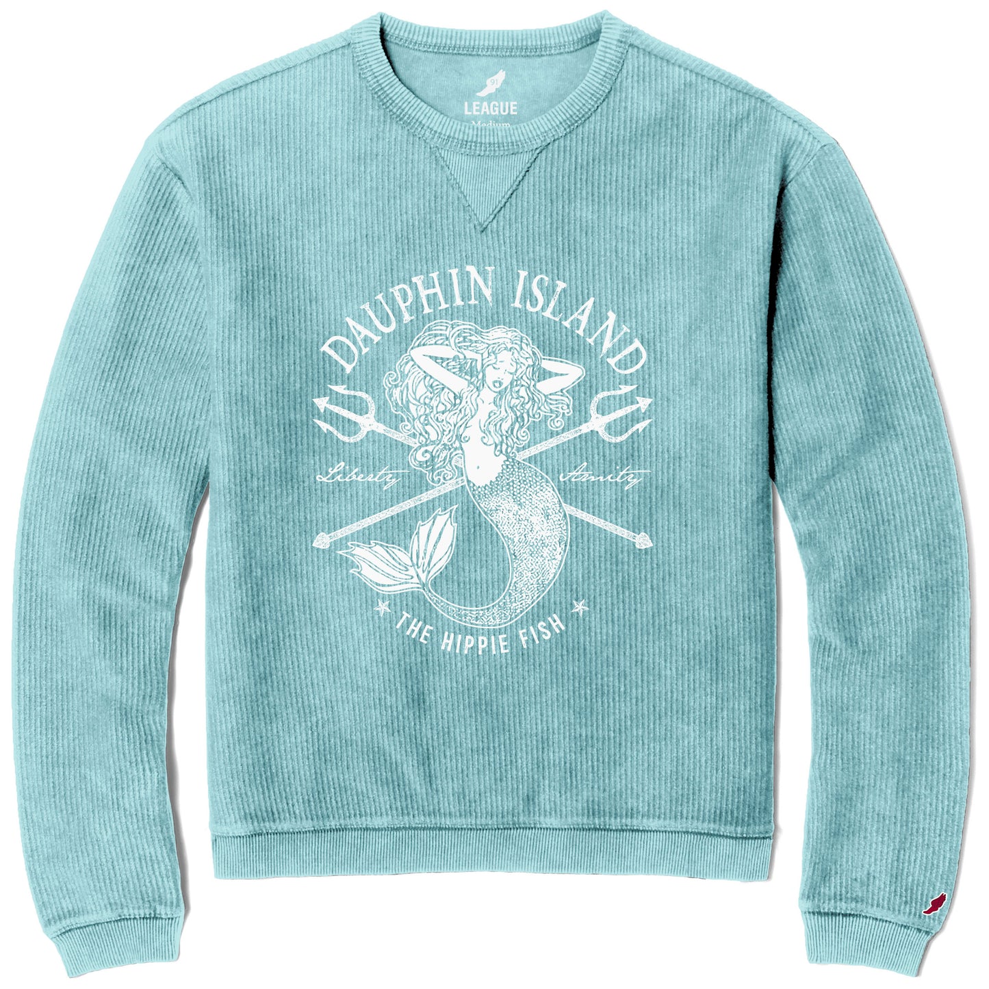 NEPTUNE'S MERMAID CORDED SWEATSHIRT