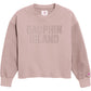 MARSHMALLOW PUFF DI MIDI CROP SWEATSHIRT