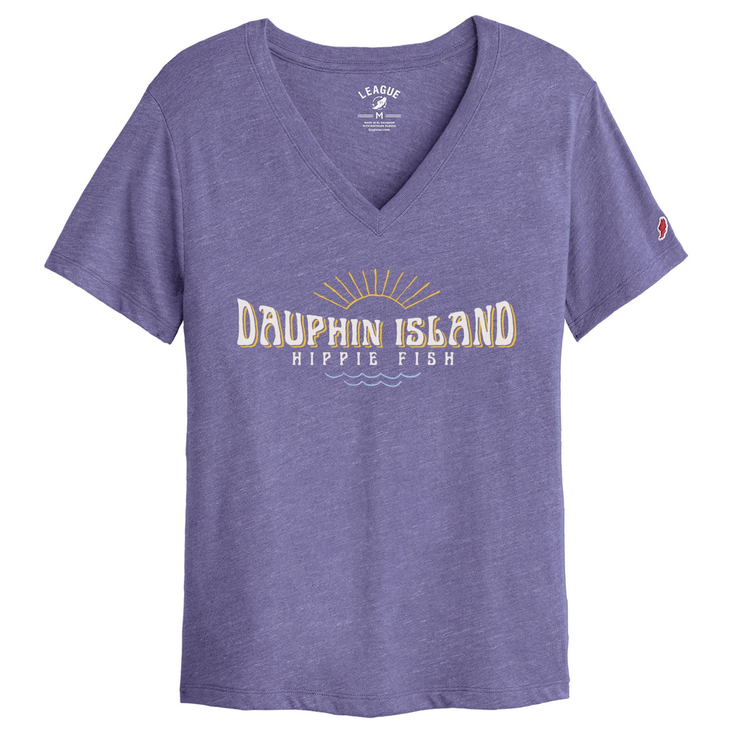 LUMINESCENT DAUPHIN ISLAND V-NECK T-SHIRT