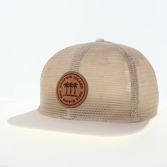 BREEZY MESH LEATHER PATCH HAT