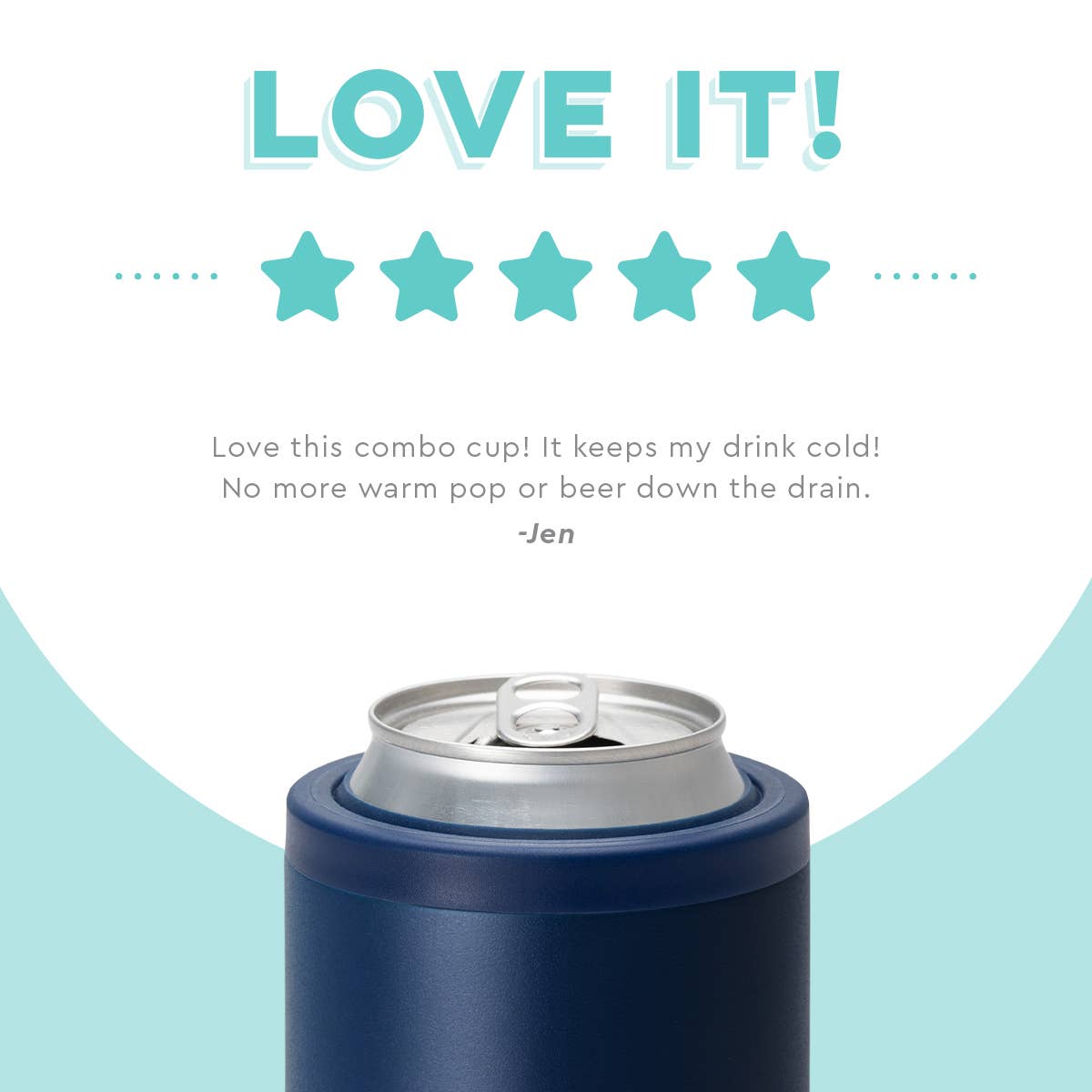 NAVY CAN + BOTTLE COOLER (12OZ)