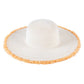 JACKIE FRAYED EDGE FLOPPY STRAW SUN HAT